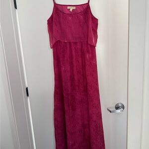 Elegant Pink Maxi Dress